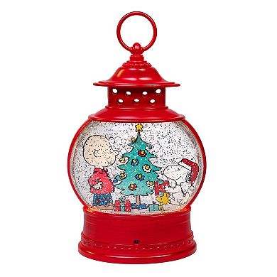 Kurt Adler Peanuts Battery-Operated USB Light-Up Snoopy and Charlie Brown Lantern