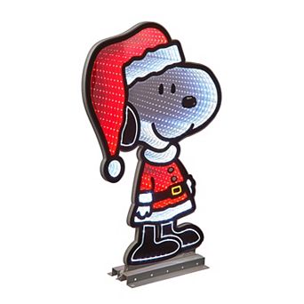 Kurt Adler Peanuts 23.6-Inch Santa Snoopy Outdoor Infinity Light