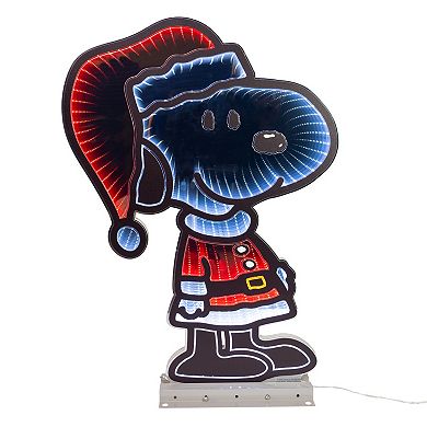 Kurt Adler Peanuts 23.6-Inch Santa Snoopy Outdoor Infinity Light