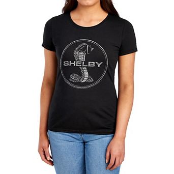 Juniors' Trevco Carroll Shelby Cobra Graphic Tee