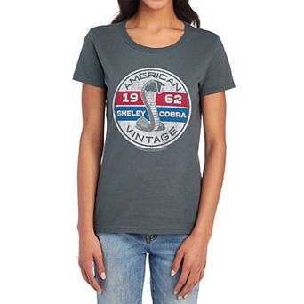Juniors' Trevco Carroll Shelby Vintage Circle Graphic Tee