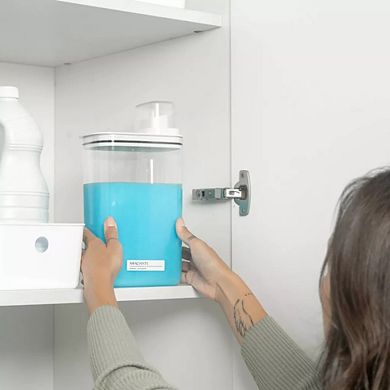 OU Laundry Detergent Dispenser with Measuring Cap, Liquid Laundry Soap Dispenser w Drip Return Lid