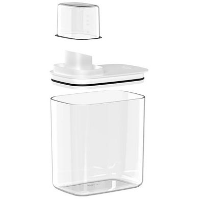 OU Laundry Detergent Dispenser with Measuring Cap, Liquid Laundry Soap & Fabric Softener Dispenser