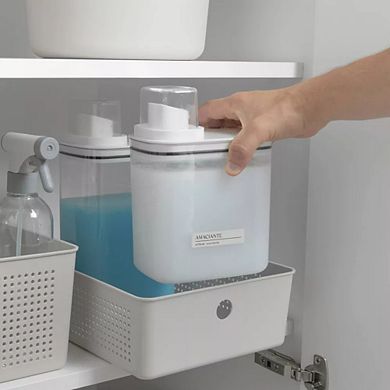 OU Laundry Detergent Dispenser with Measuring Cap, Liquid Laundry Soap & Fabric Softener Dispenser