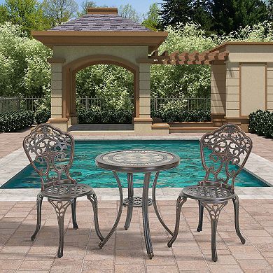 Clihome Outdoor 3pcs Patio Dining Sets