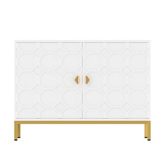 Clihome Two Door Glossy Media Storage Sideboard Buffet