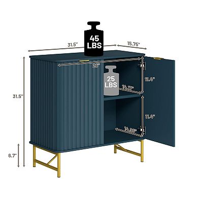 Clihome Modern Storage Cabinet Sideboard with 2 Doors