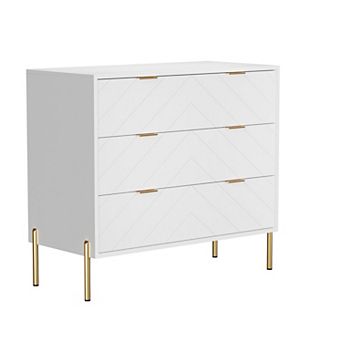 Clihome Dresser for Bedroom with 3 Drawers