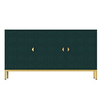 Clihome 3-Door Glossy Media Storage Sideboard Buffet