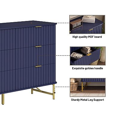 Clihome Dresser for Bedroom with 6 Drawers