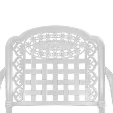 Clihome 2PCS Cast Aluminum Patio Bistro Chairs
