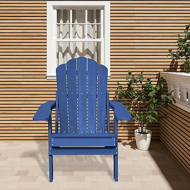 Folding Lounge Adirondack Chair for Outside Patio