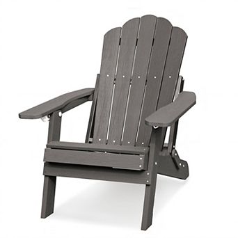 Folding Lounge Adirondack Chair for Outside Patio