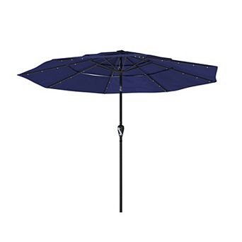 Clihome 11ft 3 tier Led Lights Patio Umbrella