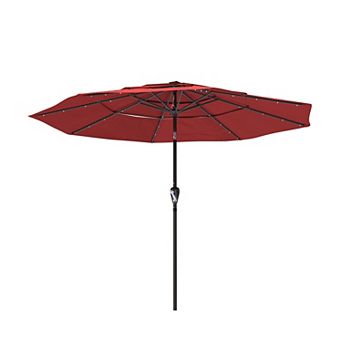 Clihome 11ft 3 tier Led Lights Patio Umbrella