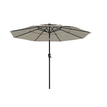 Clihome 11ft 3 tier Led Lights Patio Umbrella