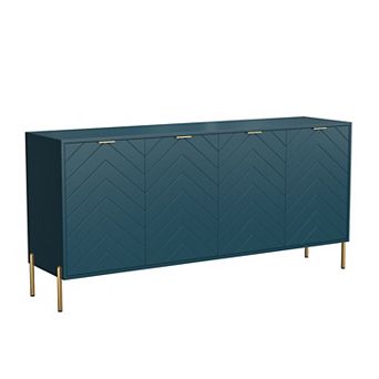 Clihome Storage Cabinet Sideboard with 4 Doors