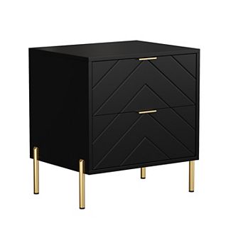 Clihome Nightstand with 2 Drawers