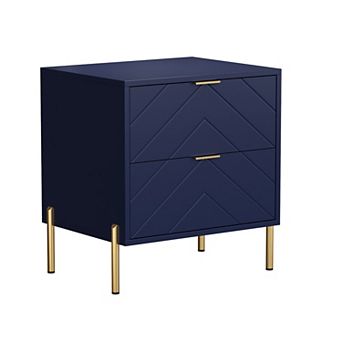 Clihome Nightstand with 2 Drawers