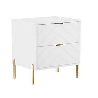 Clihome Nightstand with 2 Drawers
