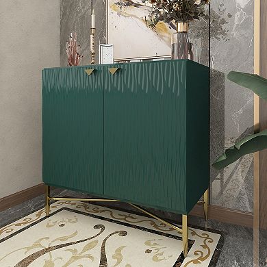 Clihome 32 Inch 2 Door Storage Sideboard