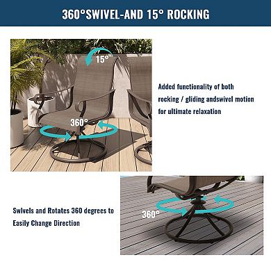 Clihome Swivel Chair with Sturdy and Stylish Frame