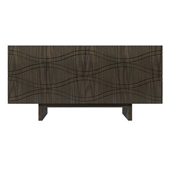 Clihome Mid-century Wood 4-Door Storage Sideboard