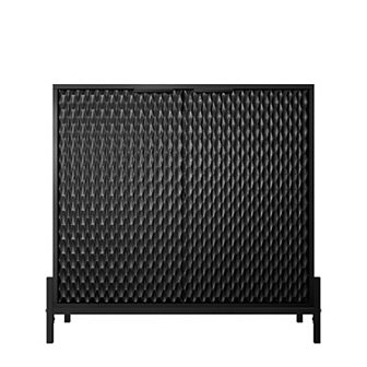 Clihome Modern High Gloss 2-Door Storage Sideboards