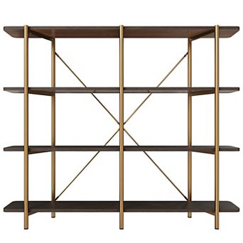 Clihome 4 tier Stainless Steel Storage Rack Bookcase