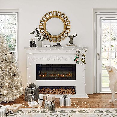 Clihome Recessed Electric Fireplace with Remote Control