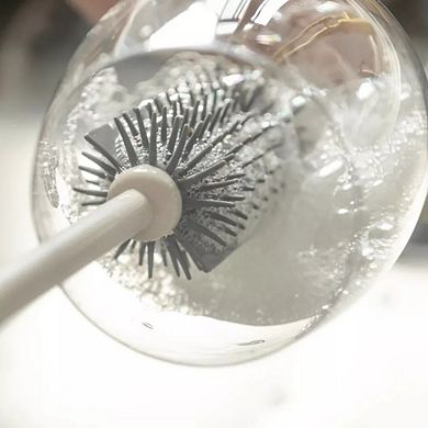 OU Bottle & Glass Brush Ergonomic, Scratch Free, Deep Cleaning of Cups, Bottles & Glasses