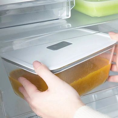 OU Glass Food Storage Container 10 Cup w Airtight Lid - Oven, Microwave, Freezer & Dishwasher Safe