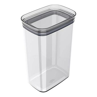 OU Airtight Food Storage Container 9.7 cup Clear Plastic Food Storage Container with Leak Proof Lid