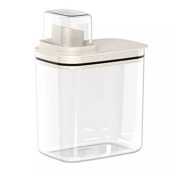 OU 50oz Laundry Detergent Dispenser w Measuring Cap, Liquid Laundry Soap Dispenser w Drip Return Lid