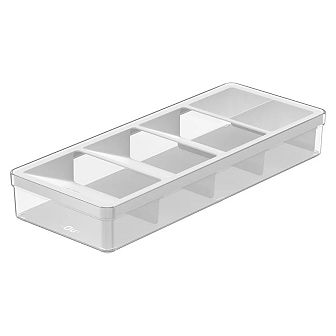 OU In-Drawer Silverware & Utensils Organizer, 5 Compartments Flatware Storage - 14.75" x 5.9"