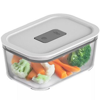 OU Glass Food Storage Container 3 cup w Airtight Lid - Oven, Microwave, Freezer & Dishwasher Safe