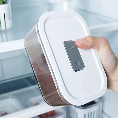 OU Glass Food Storage Container 3 Cup w Airtight Lid - Oven, Microwave, Freezer & Dishwasher Safe