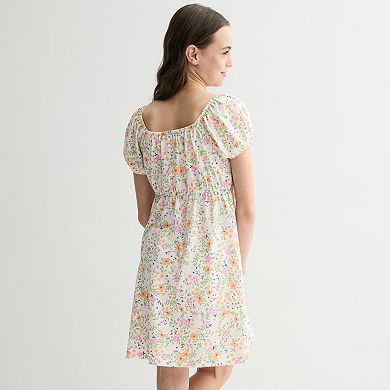 Girls 6-20 SO® Puff Sleeve Babydoll Dress in Regular & Plus Size