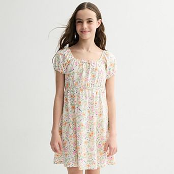 Girls 6-20 SO® Puff Sleeve Babydoll Dress in Regular & Plus Size