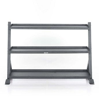 Power Systems Granite Series 3 tier Kettlebell Rack, Home Gym Storage Holds Up To 25 Kettlebells