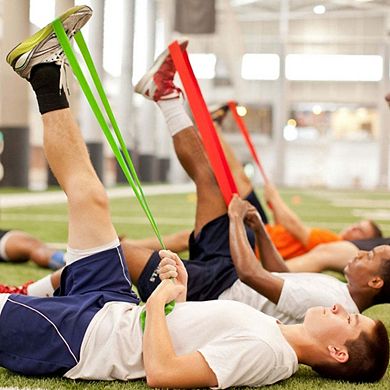 Power Systems Flat Band - 50 yd Resistance Band (Heavy Level), Durable Latex Strength Band