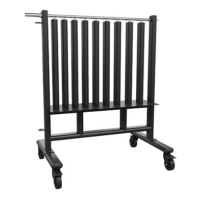 Power Systems Premium Dumbbell Rack, Mobile Weight Rack Holds Up to 44 Pairs of Exercise Dumbbells