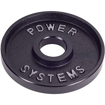 Power Systems Pro Olympic Plate (35 lb), Cast Iron Weight Plates Fits 2" Bar Sleeve