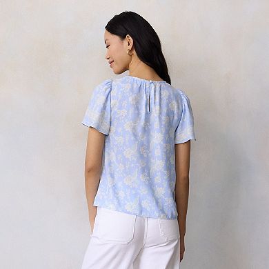 Women's LC Lauren Conrad Flutter Sleeve Blouse