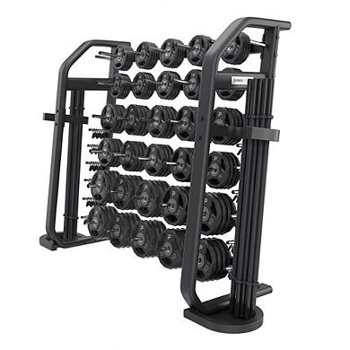 Power Systems Denali Series Barbell Plate Rack, A-Frame Plate Holder for Home or Gym