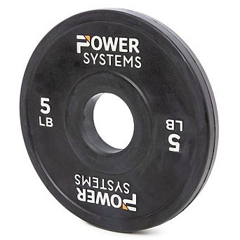 Power Systems 5 lb Training Bumper Plate, Weight Plate with Reinforced Inner Stainless Steel Disc