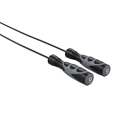 Power Systems Elite Jump Rope (9 ft), Vinyl Training Rope for Cardio, Fitness & Skipping Exercise