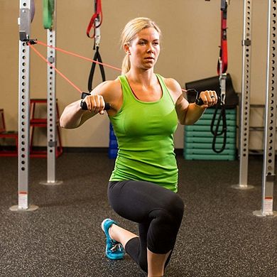 Power Systems Double Cords (Light Resistance Level) Resistance Tubes with Handles - Green