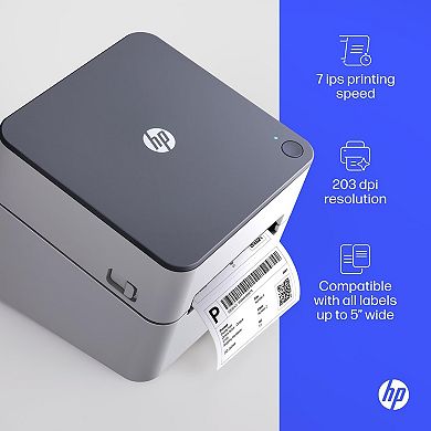 HP Direct Thermal Label Printer 300 DPI Fast, Industrial-Grade, Easy-to-Use with Ethernet Port.