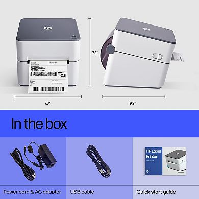HP Direct Thermal Label Printer 300 DPI Fast, Industrial-Grade, Easy-to-Use with Ethernet Port.